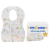 STAR BABiES Disposable Bibs - Pack of 100 - Animal