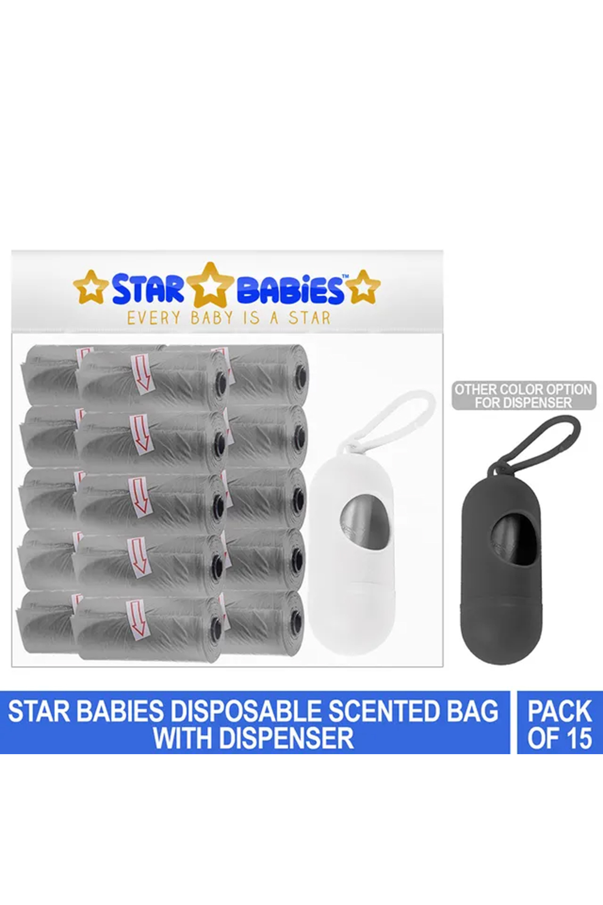 STAR BABiES Scented Bag - Pack of 15-Grey 1 STAR BABiES Scented Bag - Pack of 15-Grey