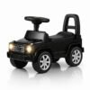 StarMarz Black Luxury Ride-On Jeep – Foot-to-Floor Baby Push Car with Steering Wheel, Backrest & Smooth Wheels – Indoor/Outdoor Toddler Ride-On Toy (1–4 Years) – Black Edition