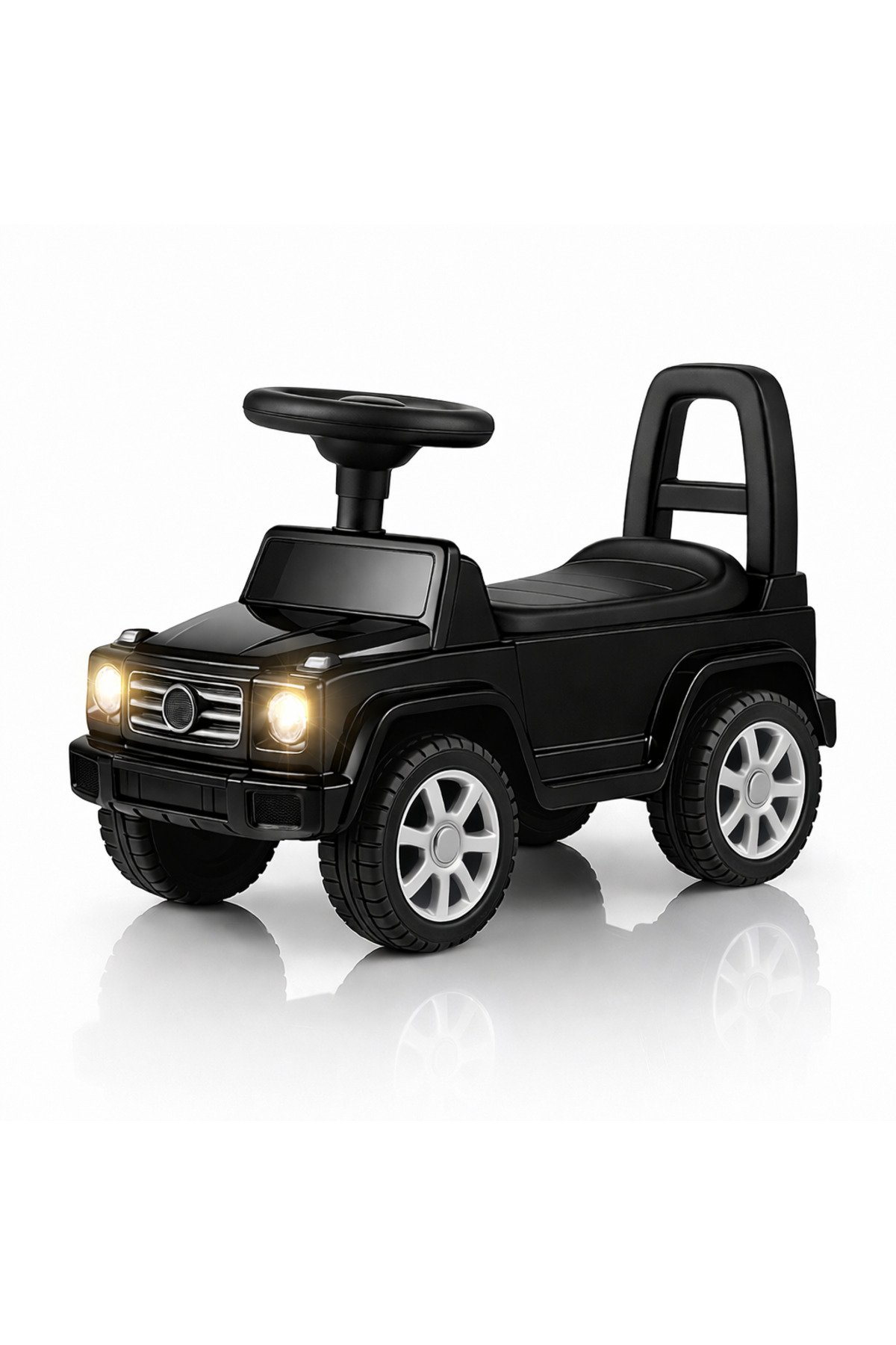StarMarz Black Luxury Ride-On Jeep – Foot-to-Floor Baby Push Car with Steering Wheel, Backrest & Smooth Wheels – Indoor/Outdoor Toddler Ride-On Toy (1–4 Years) – Black Edition 1 StarMarz Black Luxury Ride-On Jeep – Foot-to-Floor Baby Push Car with Steering Wheel, Backrest & Smooth Wheels – Indoor/Outdoor Toddler Ride-On Toy (1–4 Years) – Black Edition