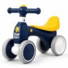 StarMarz Baby Balance Bike – 4-Wheel Toddler Training Bike with Soft Seat, Safe Handlebar & Silent Wheels – Indoor/Outdoor Ride-On for Babies (10–36 Months) – Navy & Yellow