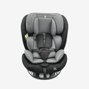 KIKIBEBE Children’S Car Seat With 360 Degree Roations, Ages 0-12 Years – Black & Grey