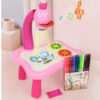 KIKIBEBE Projection Painting Machine With Music – Pink