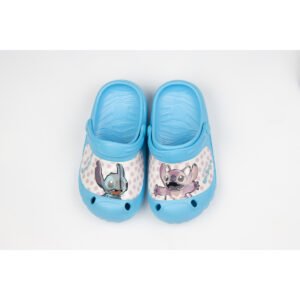 Lilo & Stitch Kids Clogs With Fun Character Design- Lightweight & Comfortable Slip-On Sandals – Blue