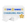 STAR BABiES Disposable Changing Mats White - Pack of 36