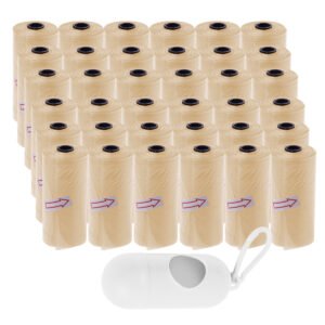 STAR BABiES - Disposable Scented Nappy Bag With Dispenser - Ivory - Pack of 36 - 540pcs