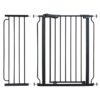 MOON Secura Baby Safety gate 76-80cm-Auto lock barrier with 30cm extension– Black
