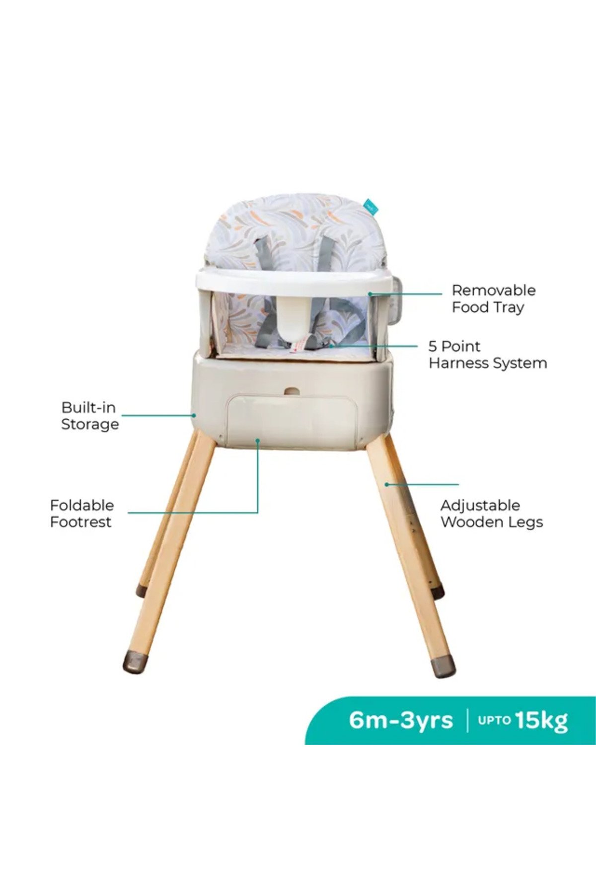 MOON HiteRite 4-in-1 Convertible -Baby Highchair-Booster-Dining Chair-Carry Box-Beige 1 MOON HiteRite 4-in-1 Convertible -Baby Highchair-Booster-Dining Chair-Carry Box-Beige