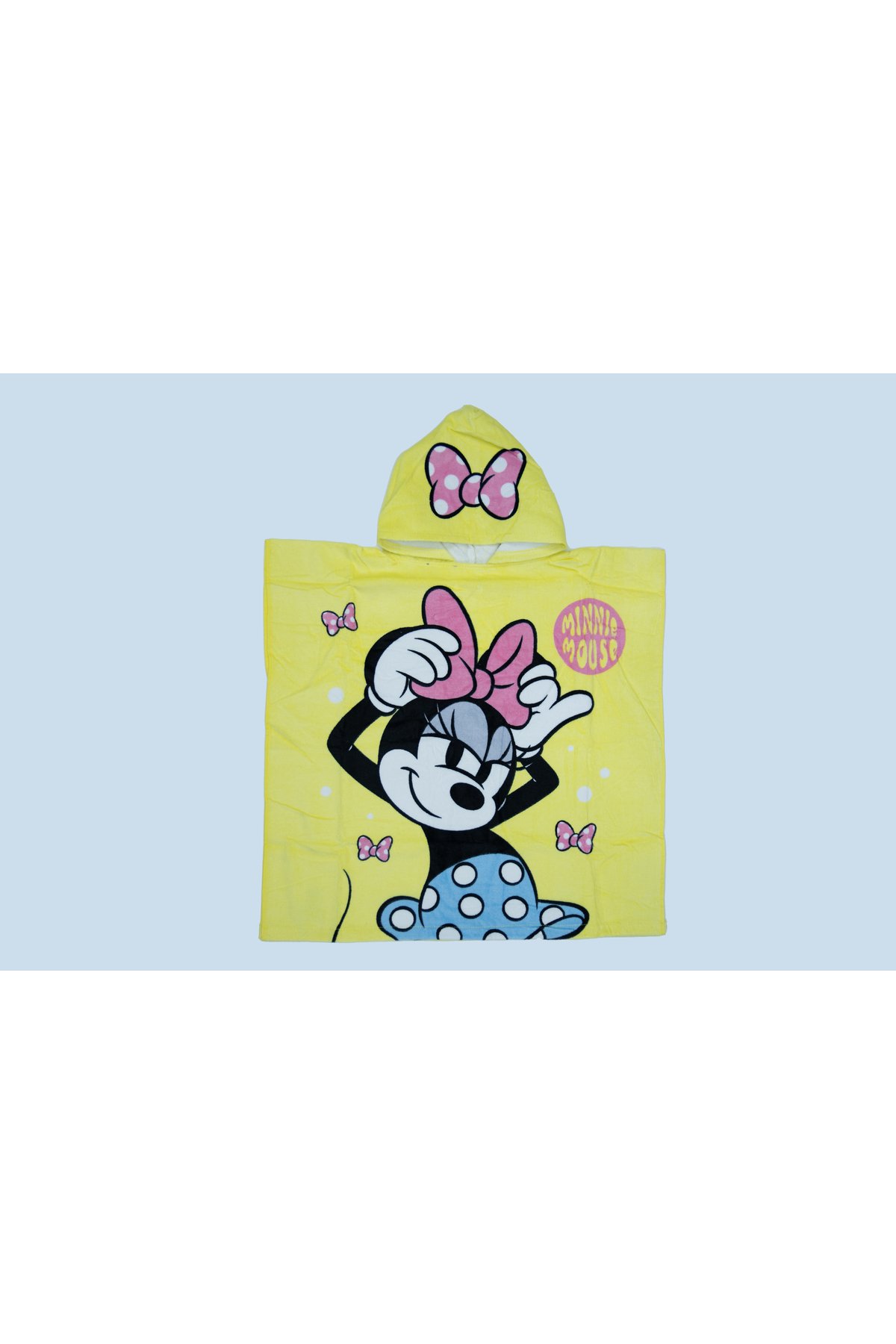 Minnie Girls' Poncho Towel| Soft & Cozy Bath Wrap For Kids – Yellow 1 Minnie Girls' Poncho Towel| Soft & Cozy Bath Wrap For Kids – Yellow