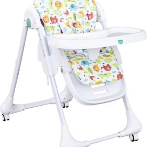 MOON Apex Baby Highchair With 7 adjustable heights and Reclining Feature-Beige