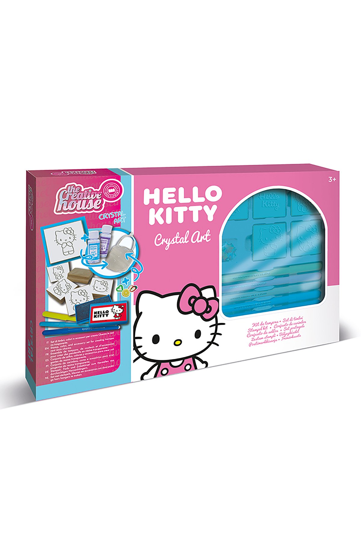 Multiprint Hello Kitty Crystal Art Kit – DIY Set with 2 Charms, Mould Tray, 8 Markers, 5 Stampers, Ink Pad, Epoxy Resin Mix, Glue & Accessories – Creative Gift for Kids 1 Multiprint Hello Kitty Crystal Art Kit – DIY Set with 2 Charms, Mould Tray, 8 Markers, 5 Stampers, Ink Pad, Epoxy Resin Mix, Glue & Accessories – Creative Gift for Kids