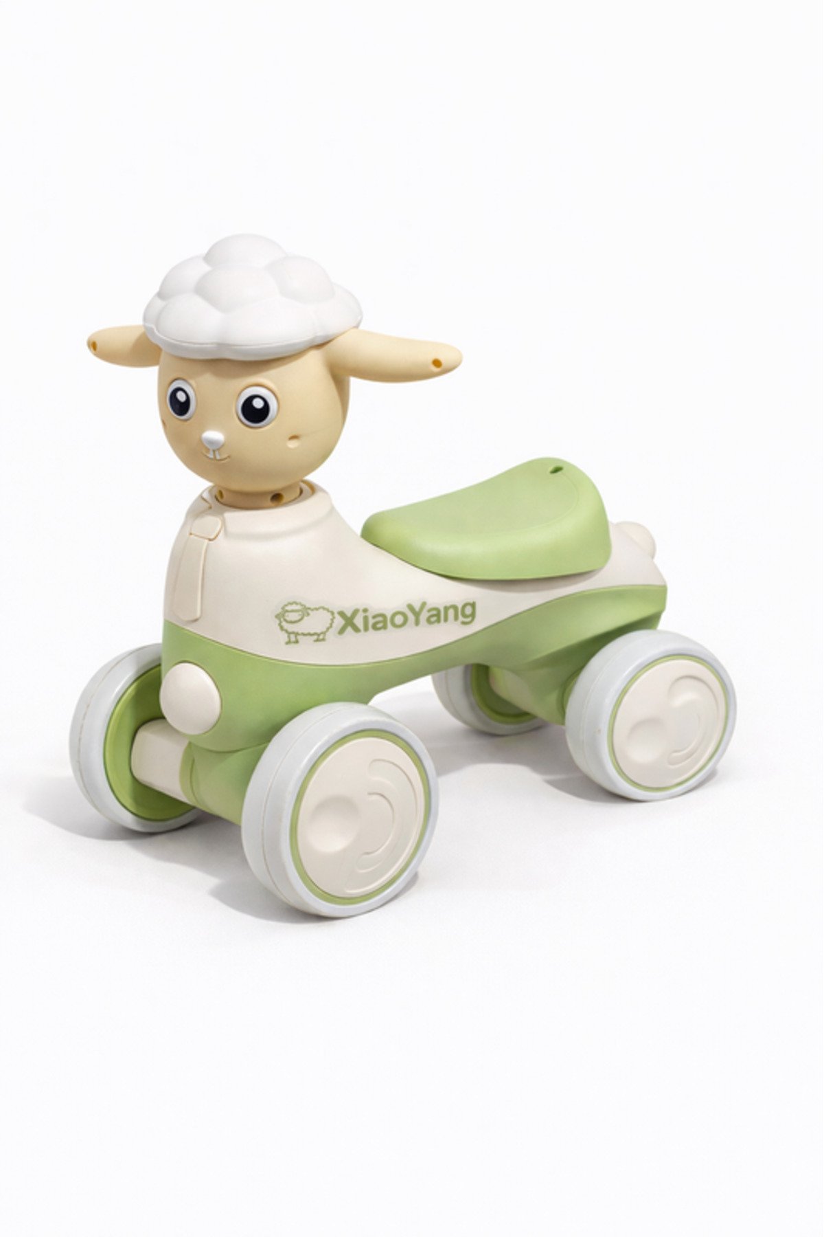 StarMarz Musical Animal Ride-On for Toddlers, Cute Sheep Design with Lights & Music, Smooth Wheels, Indoor Baby Ride-On Toy for Kids 1–4 Years - Green 1 StarMarz Musical Animal Ride-On for Toddlers, Cute Sheep Design with Lights & Music, Smooth Wheels, Indoor Baby Ride-On Toy for Kids 1–4 Years - Green