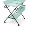 Portable Baby Changing Table with Storage Organizer & Wheels – Green