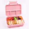 COCOBEE Tritan Leakproof Bento Lunch Box – 4 Compartments, Bpa-Free, 585Ml, 3Y+, Pink