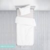 MOON Premium 100% Cotton Terry, Breathable Waterproof Mattress Protector sheet with Skirt fit - 133x70x12 cm