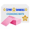 STAR BABiES - Disposable Changing mats (45x60cm) Large, Pack of 200 - Pink