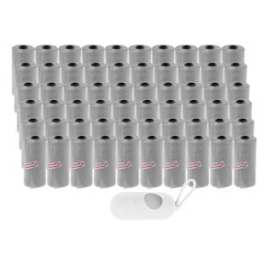 STAR BABiES - Disposable Scented Nappy Bag With Dispenser - Grey - Pack of 60 - 900pcs