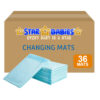 STAR BABiES - Disposable Changing mats (45x60cm) Large 36 Pcs - Packaging May Vary - Blue