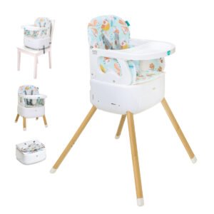MOON HiteRite  4-in-1 Convertible -Baby Highchair-Booster-Dining Chair-Carry Box-Green