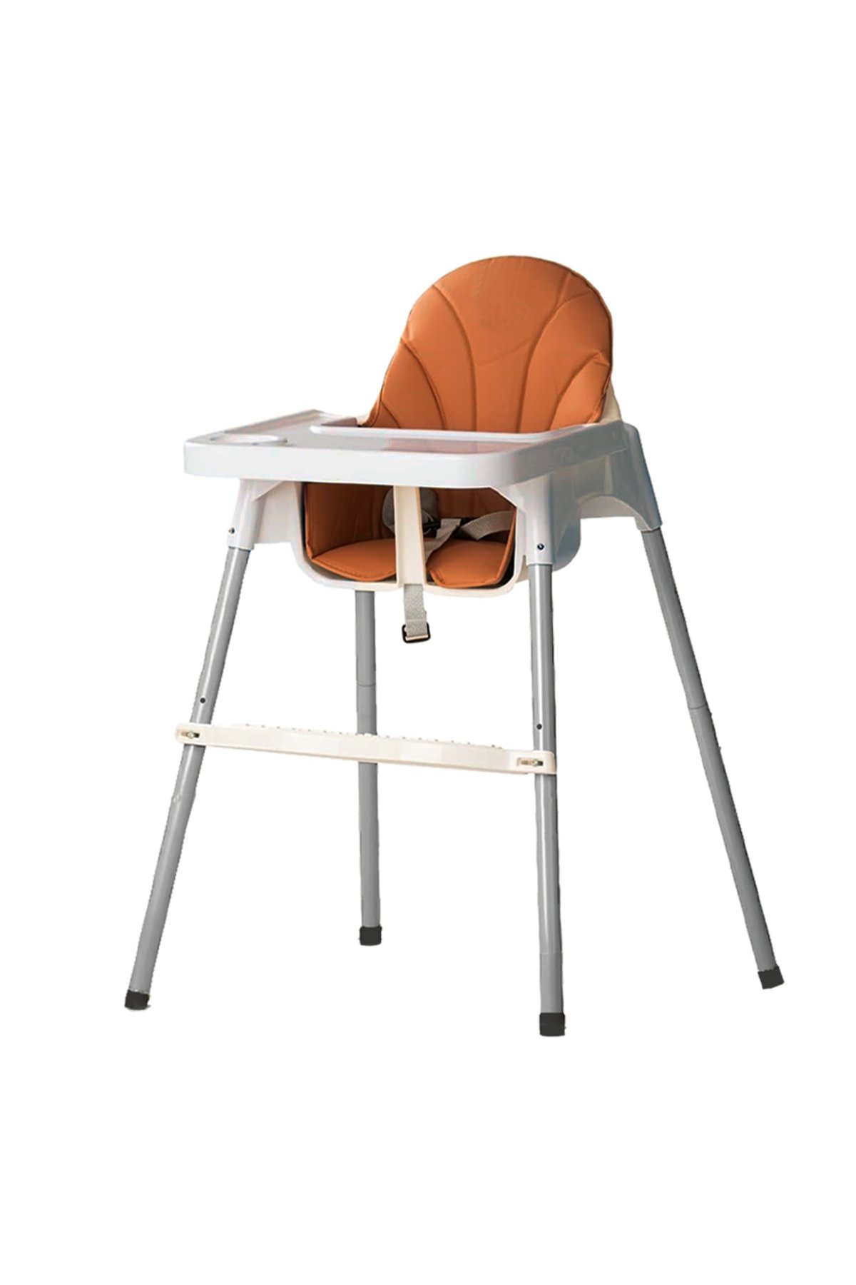 STAR BABiES - Baby High chair - White Brown 1 STAR BABiES - Baby High chair - White Brown