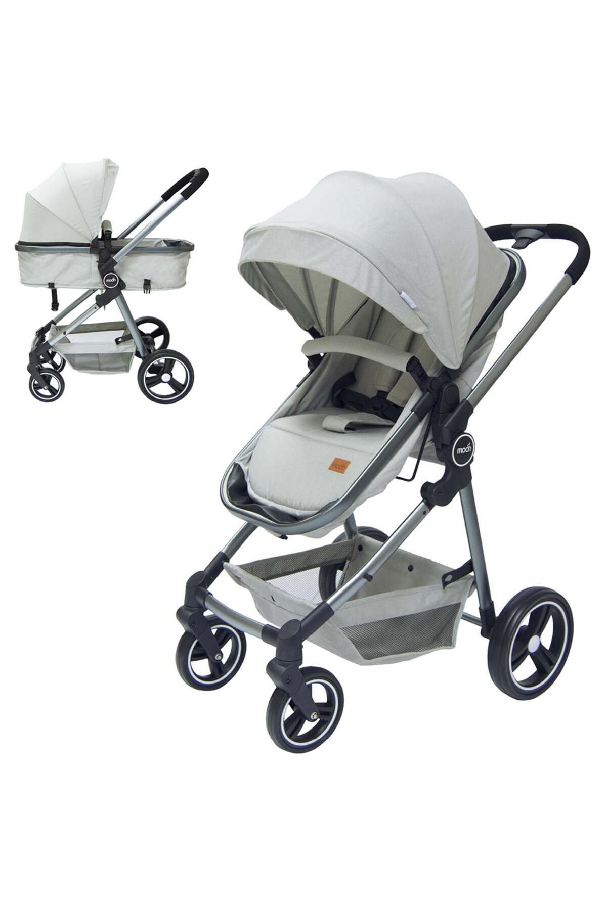 MOON Pro - 2 in 1 Stroller - Grey 1 MOON Pro - 2 in 1 Stroller - Grey