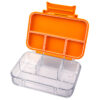 COCOBEE Tritan Bento Lunch Box – 4 Compartments, Leakproof, Bpa-Free, 585Ml (3 Years+) – Orange