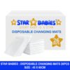 STAR BABiES - Disposable Changing Mats - White - 26 Pcs