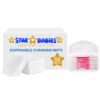 STAR BABiES - Disposable Changing Mat 50pcs With Breast Pad 40pcs - White