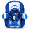 COCOBEE – Aeroplane Style Dinosaur Printed Backpack For Boys – Blue- 16.5 inch
