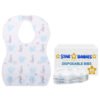 STAR BABiES Disposable Bibs - Pack of 60 - Elephant