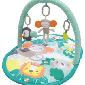 سجادة لعب MOON Jungle Friends ذات قوس واحد، Om+، سجادة لعب للأطفال وصالة ألعاب رياضية