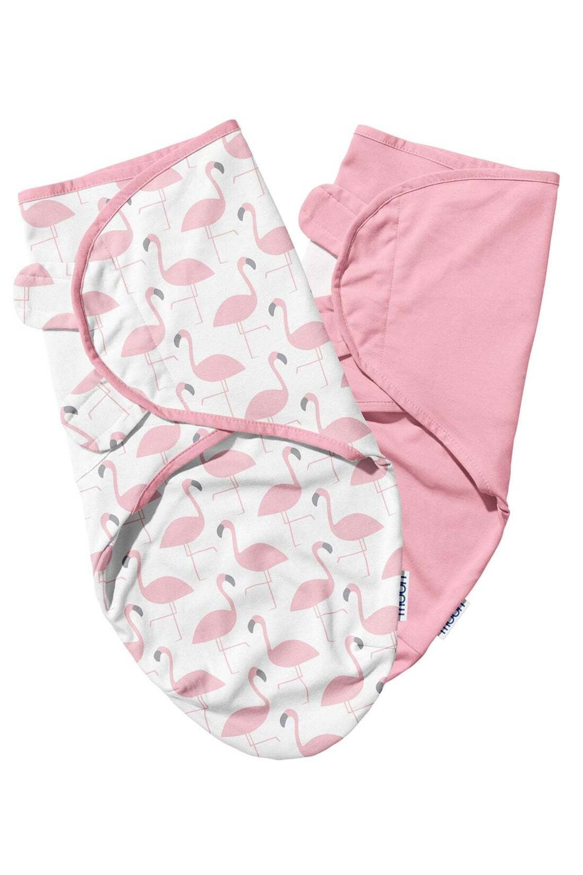 MOON Organic Swaddler pack of 2 - Pink 1 MOON Organic Swaddler pack of 2 - Pink