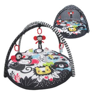 MOON Chirpy Portable Activity Gym Play Mat Floor Seat for 0m+ - Black