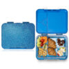 COCOBEE 6-Compartment Bento Lunch Box| Leakproof & Lightweight For Kids – Blue