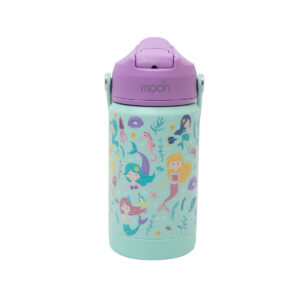 MOON Kids Insulated Water Bottle – BPA Free,Leak Proof Sipper for Toddlers – Eco-Friendly – Stays Cold or Warm for Hours -Mermaid