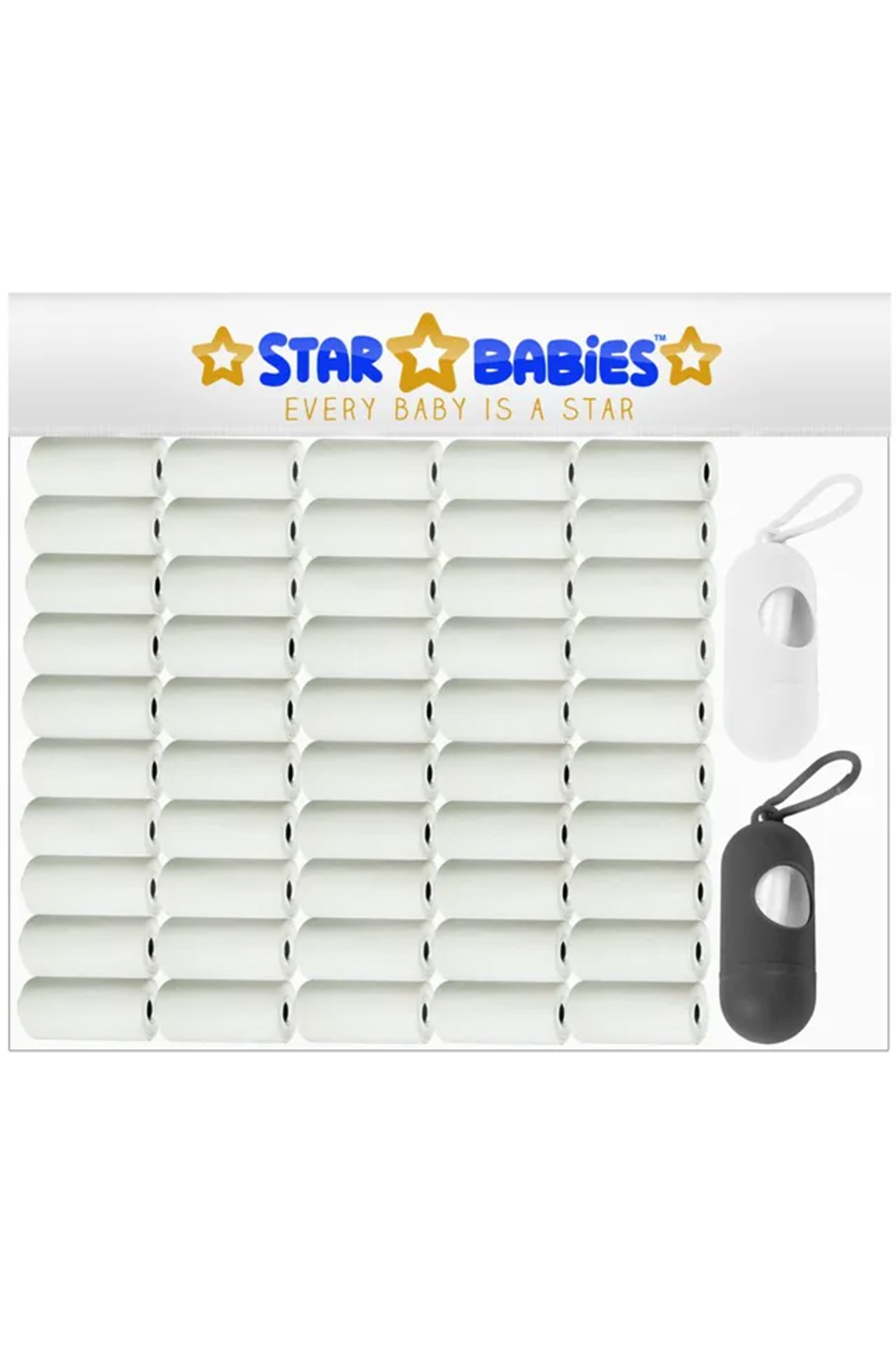 STAR BABiES Scented Bags With Dispenser - White 1 STAR BABiES Scented Bags With Dispenser - White