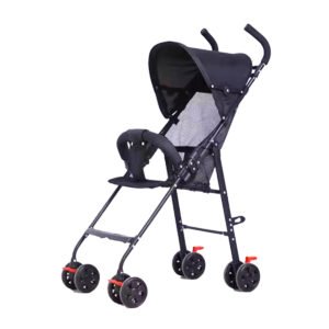 STAR BABiES - Light Weight Foldable Baby Stroller - Black