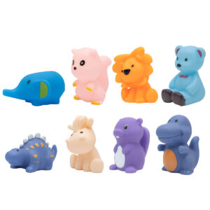 MOON  Splash and Play Baby Bath Toys with Squeaker for Toddlers -Pack of 8