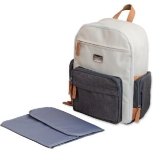MOON ROCCO Diaper Backpack-Grey Melange
