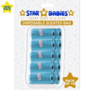 ستار بيبيز - أكياس معطرة - عبوة من 10/150 كيس - أزرق