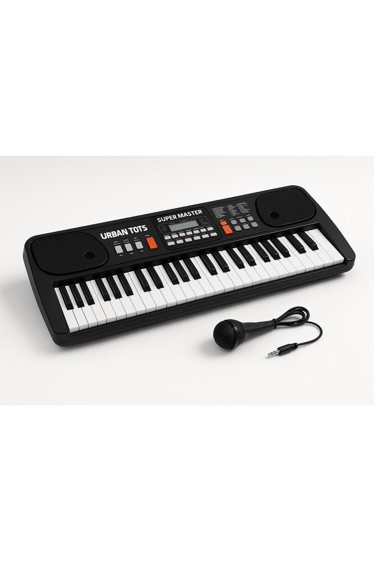 URBAN TOTS Bigfun Multi-Functional Piano 630 – 61 Full-Sized Keys, Lcd Display, Built-In Microphone, 50+ Sound Effects & 20 Songs-Black 1 URBAN TOTS Bigfun Multi-Functional Piano 630 – 61 Full-Sized Keys, Lcd Display, Built-In Microphone, 50+ Sound Effects & 20 Songs-Black
