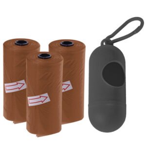STAR BABiES - Scented Nappy Bag With Dispenser Pack of 3/45 Bags - Brown