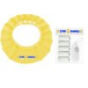 STAR BABiES Adjustable Shower Cap With Scented Bag & Dispenser Combo Pack Yellow & White - 7 Pieces