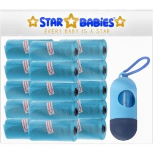 STAR BABiES Pack Of 15 Scented Bag Blue With Dispenser, Pack Of 1