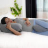 MOON Organic C Shaped Maternity Pillow-Light Grey