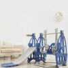KIKIBEBE 3-In-1 Multi-Function Baby Slide & Swing – For Ages 1-6, Indoor Use – Blue