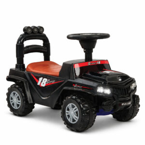 StarMarz SUPER 18 Off-Road Ride-On Jeep – Foot-to-Floor Baby Push Car with Safety Backrest, Storage Box, Steering Wheel & Big Tyres – Realistic Headlights – Indoor/Outdoor Ride-On Toy for Toddlers (1–4 Years)