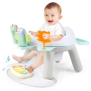 KIKIBEBE 2-In-1 Baby Fitness Dining Chair With Piano – Multicolor