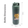 COCOBEE Insulated Stainless Steel Vacuum Flask – Leakproof, Odour-Free, Food Grade, 550Ml, 3 Years+ – Green