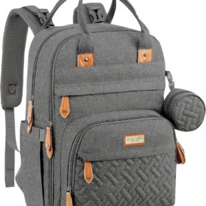 MOON KaryMe - Diaper Back Packwith pacifier case- Dark Grey